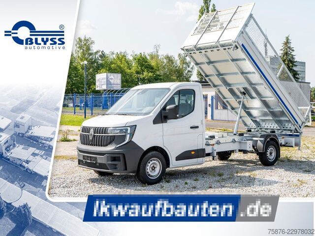 Kravas mikroautobuss ar pašizgāzēju RENAULT Master Kipper + Laubgitter