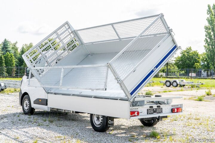 Kravas mikroautobuss ar pašizgāzēju RENAULT Master Kipper + Laubgitter