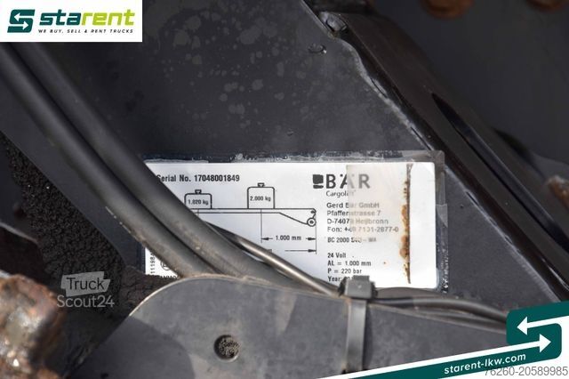 Samochód ciężarowy typu furgon DAF CF 430 Carrier Supra 550 Ladebordwand Klima