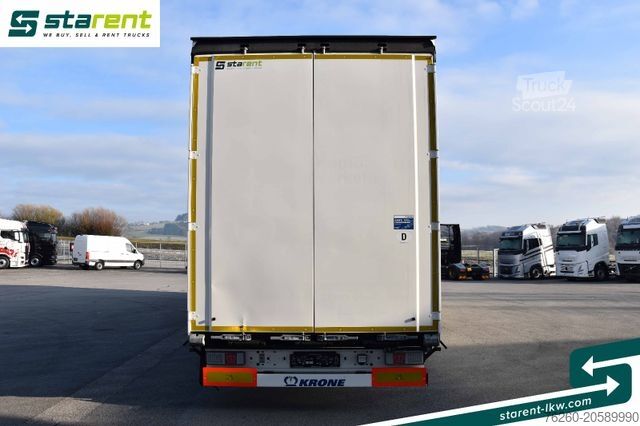 Naczepa otwarta z plandeką KRONE Megatrailer Hubdach Liftachse Safe Curtain