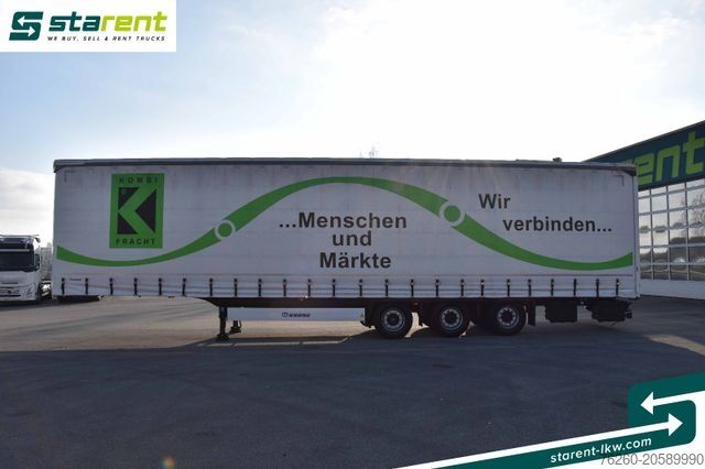 Naczepa otwarta z plandeką KRONE Megatrailer Hubdach Liftachse Safe Curtain