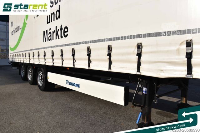 Naczepa otwarta z plandeką KRONE Megatrailer Hubdach Liftachse Safe Curtain
