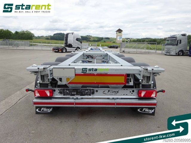 Semiremorcă cu caroserie interschimbabilă FLIEGL Containerchassis ADR, 1x20/2x20/1x30/1x40/1x45