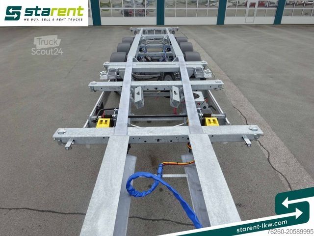 Semi-remorque à carrosserie interchangeable FLIEGL Containerchassis ADR, 1x20/2x20/1x30/1x40/1x45