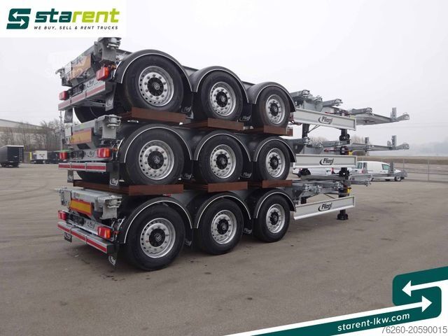 Auflieger-Wechselfahrgestell FLIEGL Containerchassis ADR, 1x20/2x20/1x30/1x40/1x45