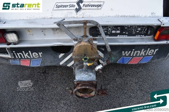 Szállító siló félpótkocsi SPITZER Silo 39.000 Liter 1 Kammer Bodenentleerer Alu