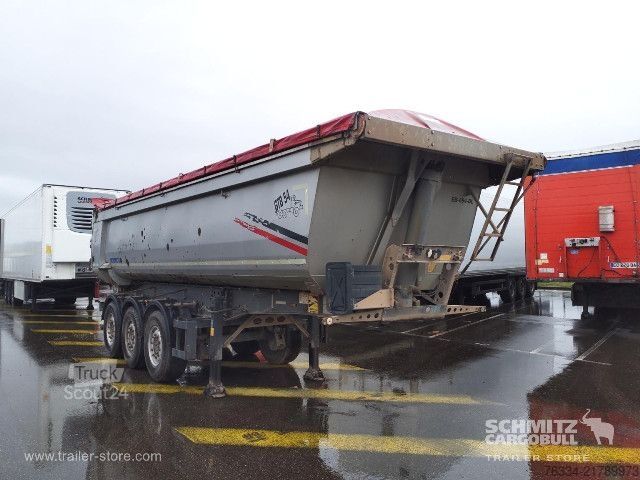 Tippsemi Schmitz Cargobull Semitrailer Tipper Steel half pipe body 26m³