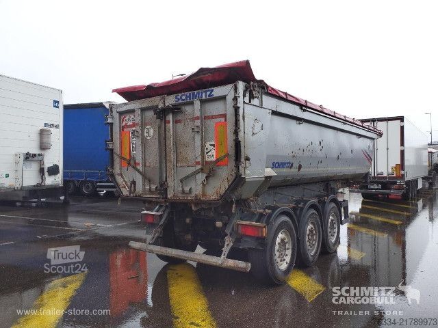Tippsemi Schmitz Cargobull Semitrailer Tipper Steel half pipe body 26m³