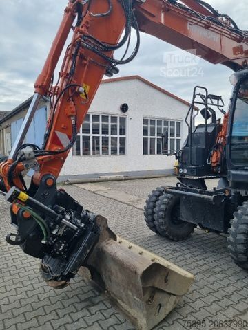 Mobiele graafmachine HITACHI ZX150W-7+ SW OQ 60+ Tilt