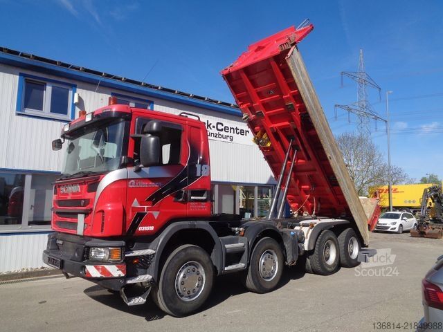 Trīspusējs kravas pašizgāzējs SCANIA G 440 BB 8x4 Meiller Bordmatik AHK Retarder