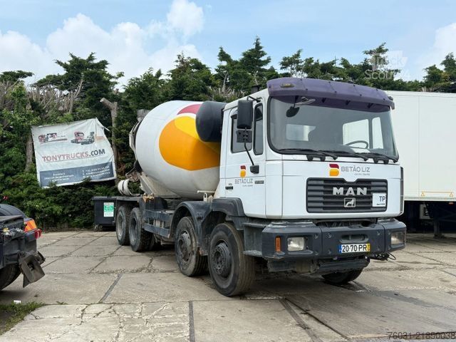 Miešačka betónu na podvozku MAN 32.364 8X4 CIFA Beton 9M3 Mixer Spring/Spring ZF