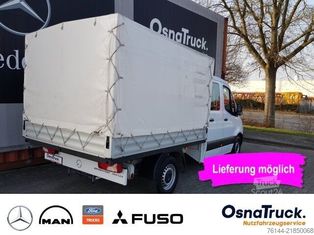 Tentinė furgonė MERCEDES-BENZ Sprinter 314 CDI DOKA Pritsche/Plane Klima,Tempo