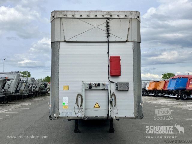 Semi-reboque aberto com lona Schmitz Cargobull Curtainsider Mega Staplerhalterung Getränke