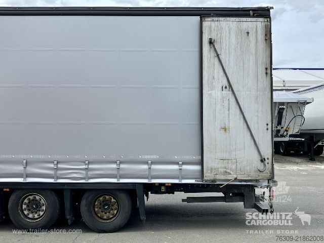 Semi-reboque aberto com lona Schmitz Cargobull Curtainsider Mega Staplerhalterung Getränke