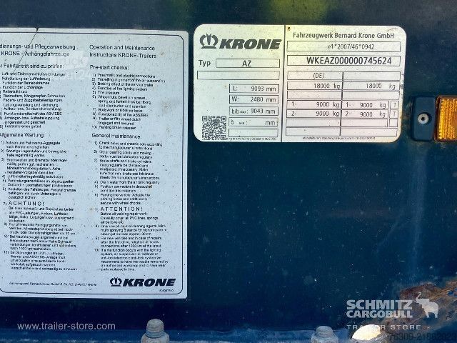 Swap-chassis trailer Krone Anhänger Wechselfahrgestell Standard
