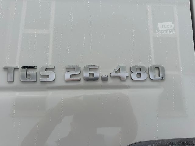 Camião de plataforma MAN 26.480 TGS BLL 6x2 Palfinger PK 34.002 SH FlyJib