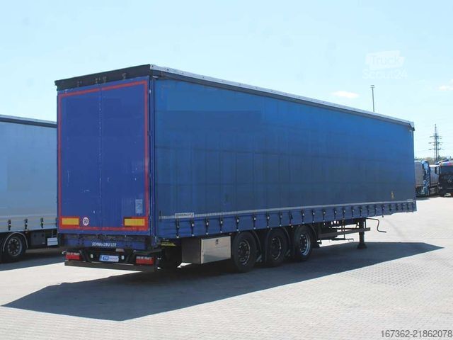 Semi-reboque aberto com lona SCHWARZMÜLLER SPA3/E, LOWDECK, SAF, MULTILOCK, LIFTING AXLE