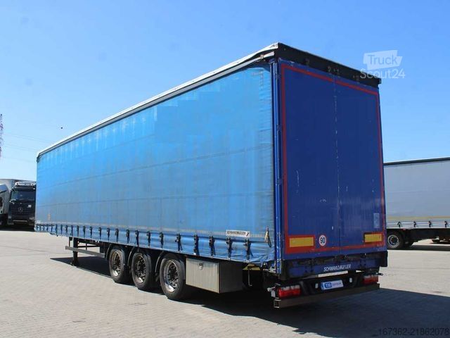 Otevřený návěs s plachtou SCHWARZMÜLLER SPA3/E, LOWDECK, SAF, MULTILOCK, LIFTING AXLE