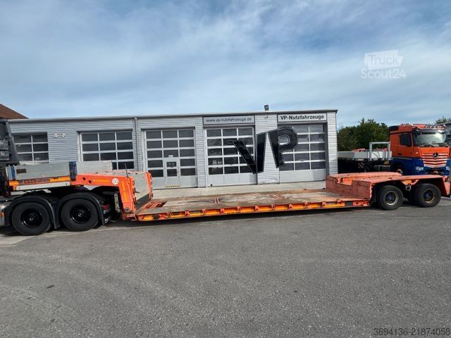 Lavbygd semitrailer GOLDHOFER STZ-VL-2-24/80A Flachbett abfahrbarer Hals