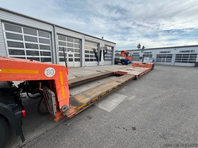 Lavbygd semitrailer GOLDHOFER STZ-VL-2-24/80A Flachbett abfahrbarer Hals