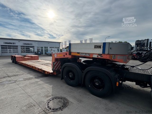 Lavbygd semitrailer GOLDHOFER STZ-VL-2-24/80A Flachbett abfahrbarer Hals