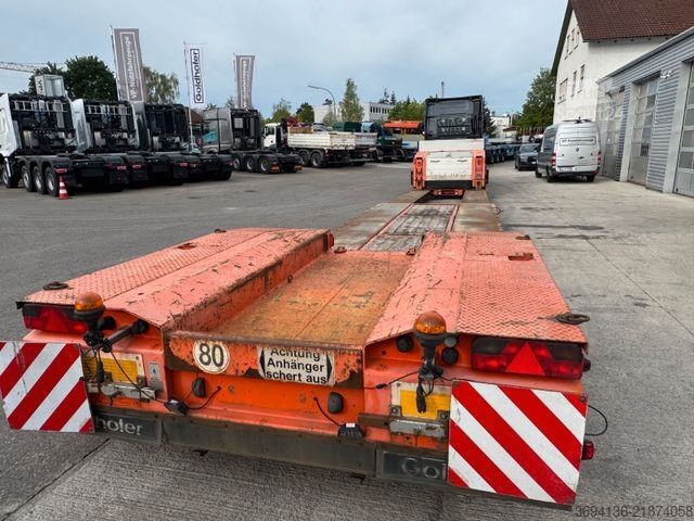 Lavbygd semitrailer GOLDHOFER STZ-VL-2-24/80A Flachbett abfahrbarer Hals