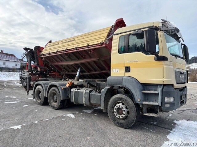 Camion basculant cu trei căi MAN TGS 33.440 Kipper+PK 15002