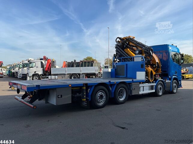 Autokrāna kravas automašīna Scania R 540 Euro 6 Effer 100 Tonmeter laadkraan + Fly...