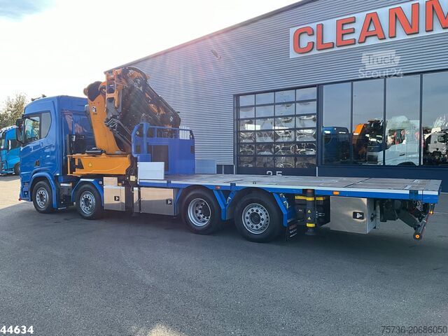 Autokrāna kravas automašīna Scania R 540 Euro 6 Effer 100 Tonmeter laadkraan + Fly...