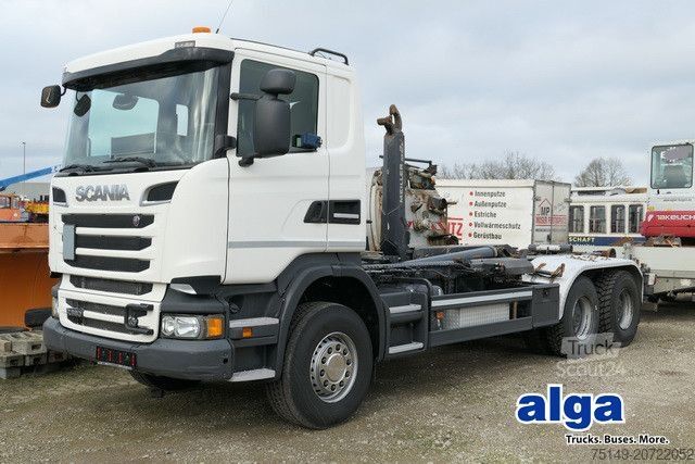 Kroklastbil SCANIA R 580 6x4, V8-Motor, Meiller RS21, Retarder, AC