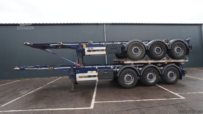 Containertransport Van Hool 20/30ft ADR container transport trailer