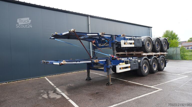 Containertransport Van Hool 20/30ft ADR container transport trailer