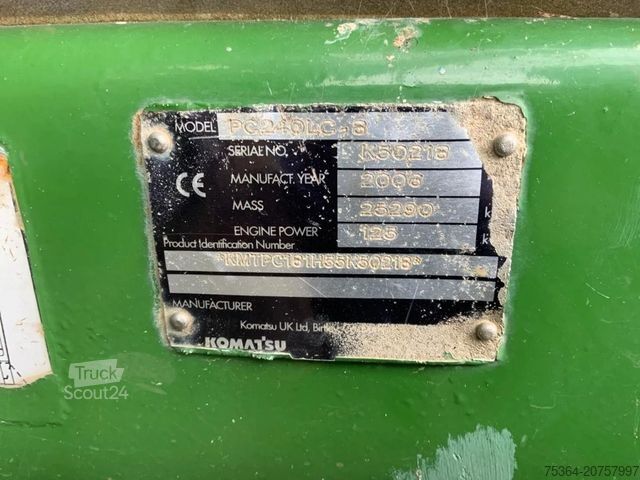 Ķēžu ekskavators KOMATSU PC240LC-8 DIESEL A/C