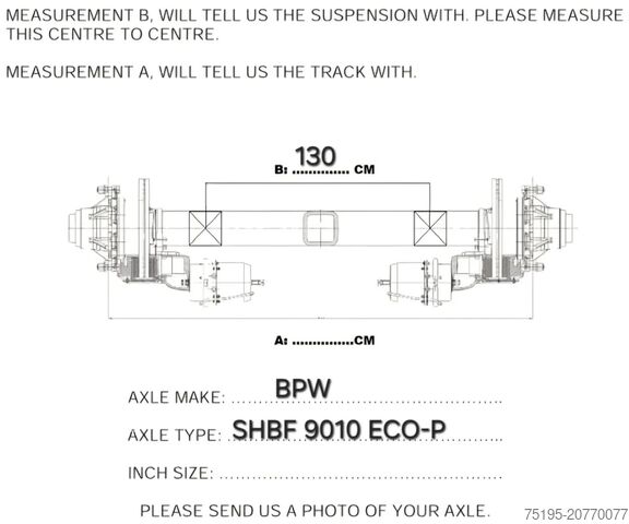 Axe BPW SHBF 9010 ECO-P