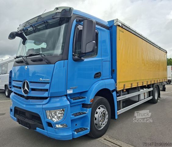 Tovorno vozilo s ravno platformo in ponjavo MERCEDES-BENZ 1830 L Antos ACC Schiebeplane Edscha AHK Stahl