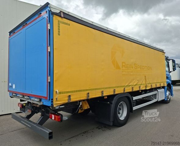 Tovorno vozilo s ravno platformo in ponjavo MERCEDES-BENZ 1830 L Antos ACC Schiebeplane Edscha AHK Stahl