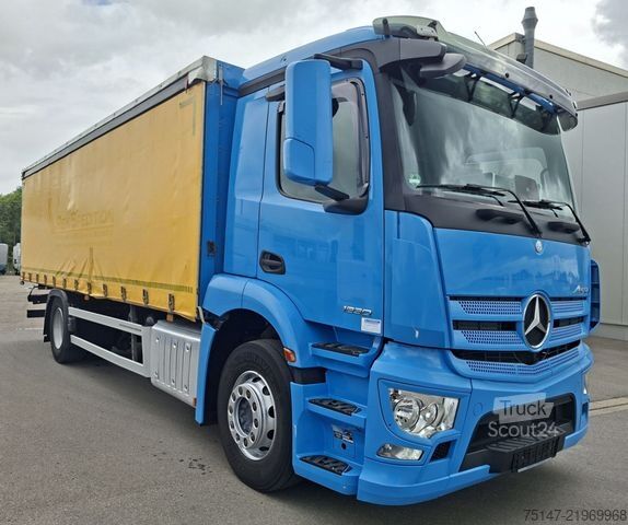 Tovorno vozilo s ravno platformo in ponjavo MERCEDES-BENZ 1830 L Antos ACC Schiebeplane Edscha AHK Stahl