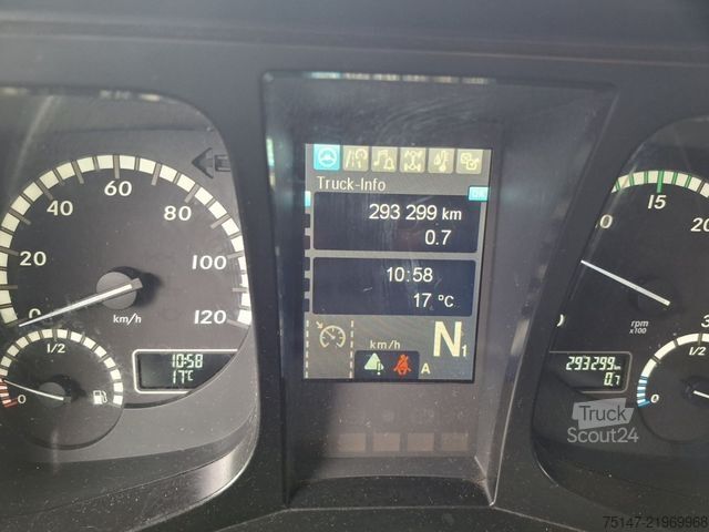 Tovorno vozilo s ravno platformo in ponjavo MERCEDES-BENZ 1830 L Antos ACC Schiebeplane Edscha AHK Stahl