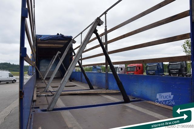 Semirremolque abierto con toldo Hangler Megatrailer Schräglader Coil Bordwand