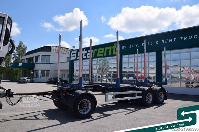 Samochód do przewozu drewna DAF XF 530 6x4 Holzaufbau Kran Palfinger + Gsodam