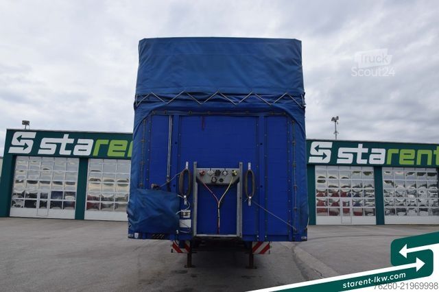 مقطورة نصفية مفتوحة مع قماش مشمع FLIEGL Hangler Megatrailer Schräglader Coil Bordwand