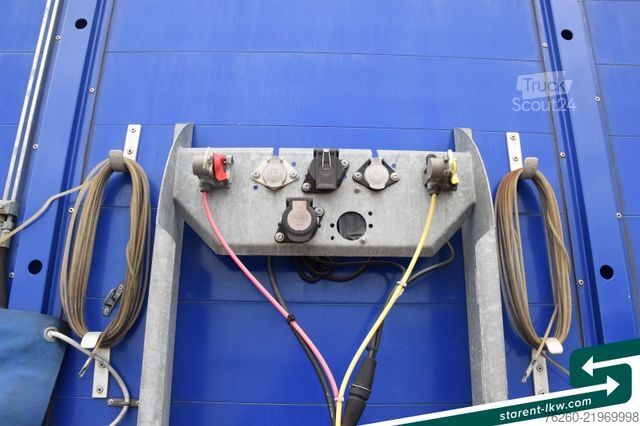مقطورة نصفية مفتوحة مع قماش مشمع FLIEGL Hangler Megatrailer Schräglader Coil Bordwand