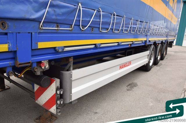 مقطورة نصفية مفتوحة مع قماش مشمع FLIEGL Hangler Megatrailer Schräglader Coil Bordwand