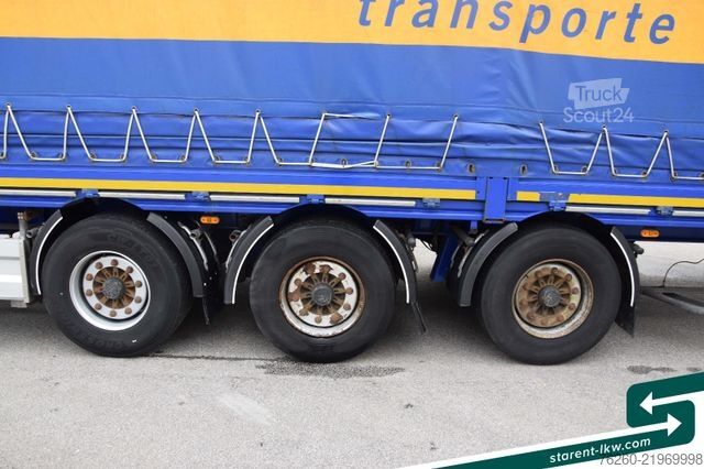 مقطورة نصفية مفتوحة مع قماش مشمع FLIEGL Hangler Megatrailer Schräglader Coil Bordwand