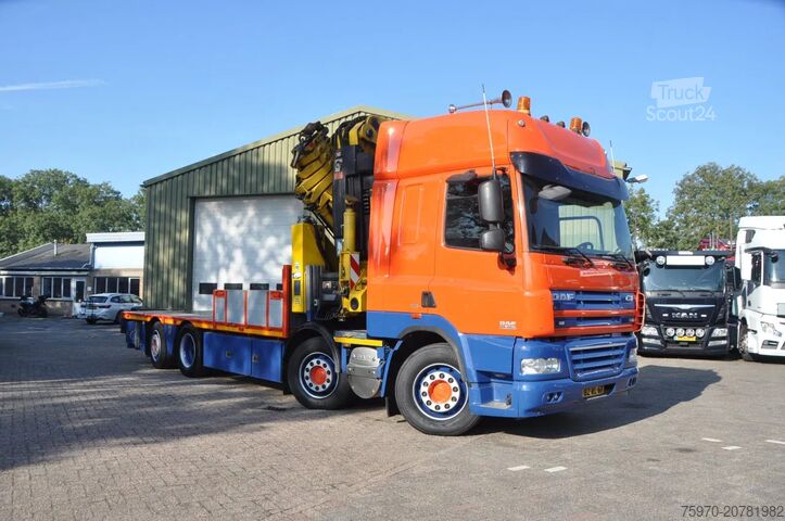 Tovornjak z žerjavom DAF CF 85.460 2012 EEV 8X2 HIAB 85Tm CRANE HANDGESC...