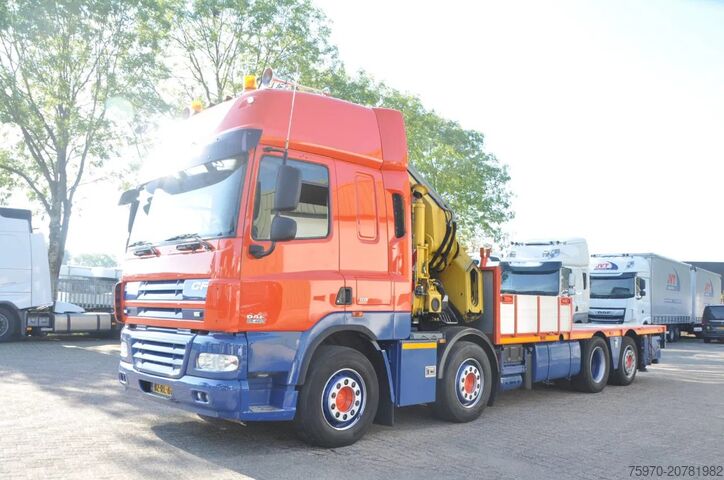 Tovornjak z žerjavom DAF CF 85.460 2012 EEV 8X2 HIAB 85Tm CRANE HANDGESC...