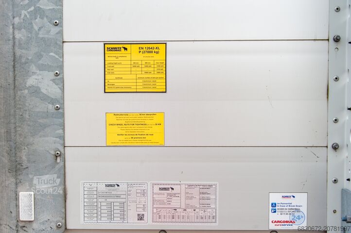 öppen semitrailer med kapell Schmitz Cargobull SCS 24/L - 13.62 EB PowerCurtain