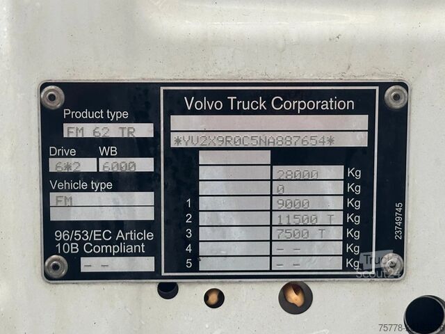  Volvo FM 380 6X2 | INSULATED + HEATING | 9.80 M BOX |...