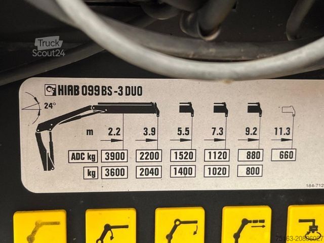 Třístranný sklápěč MERCEDES-BENZ Axor 1833 K  2-Achs Kipper Kran iferst