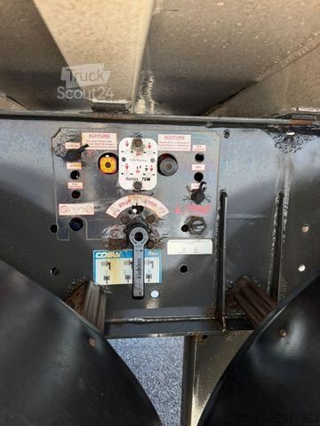 Savivartis puspriekabė FLIEGL 3-Achs Alu-Kippmulde Liftachse Rollplane 25 cbm